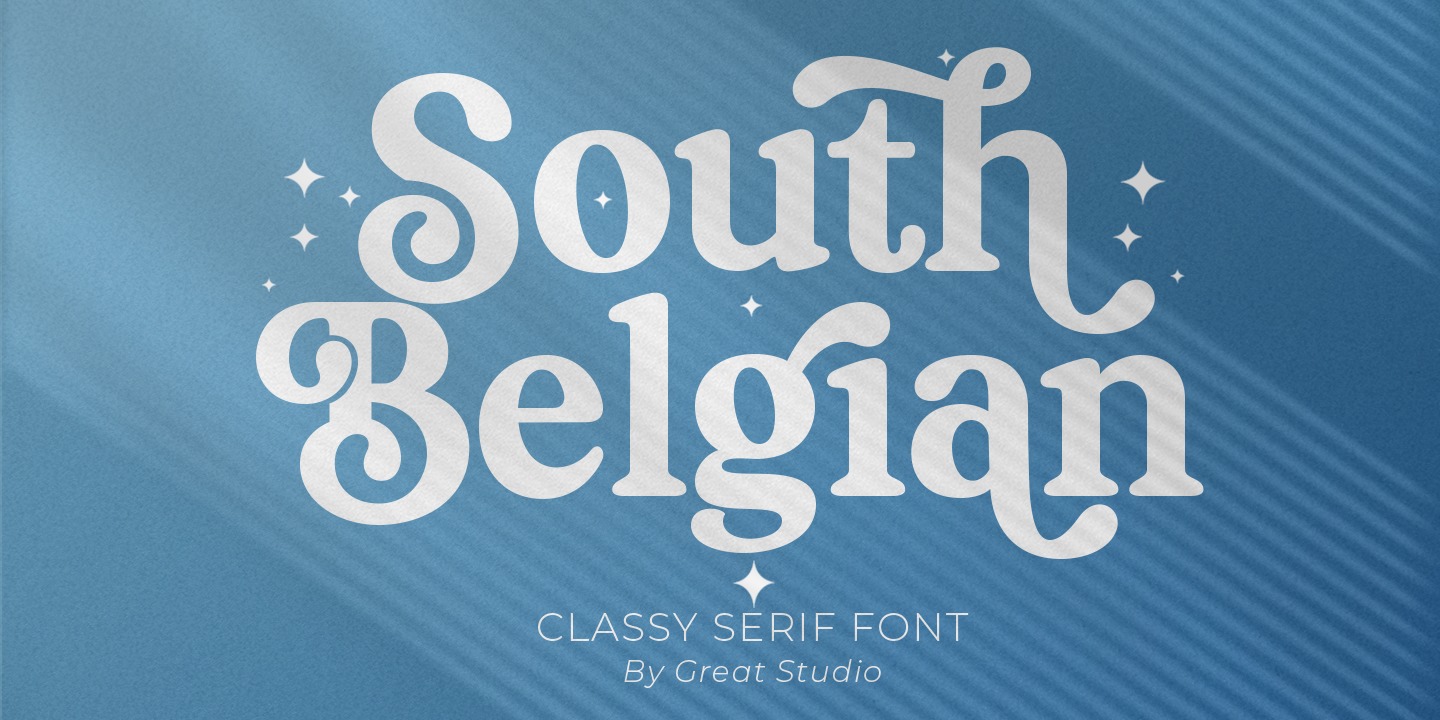 Пример шрифта South Belgian #1